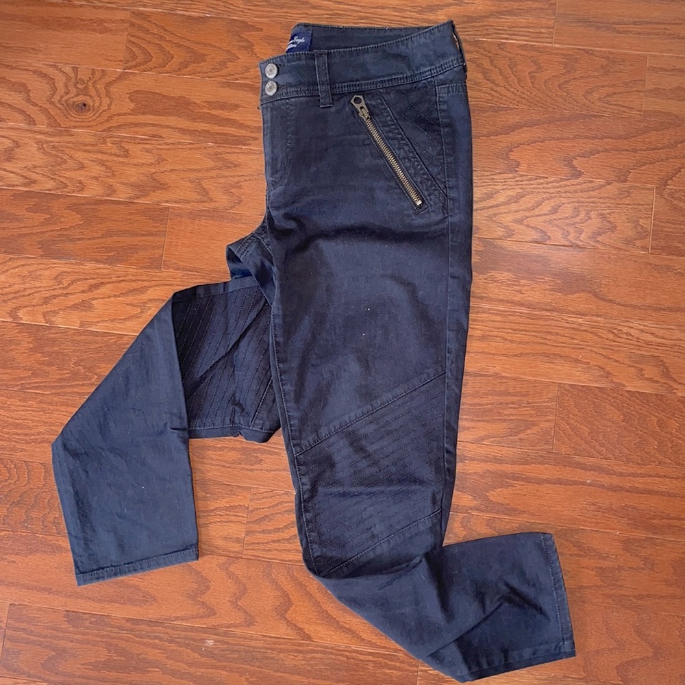 Edgy Moto Double Button Stylish Pants